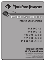 Audio Design Punch P300-1 Bedienungsanleitung