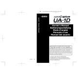 Roland AudioCapture UA-1D Bedienungsanleitung