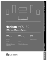 Boston Horizon MCS 130 SURROUND Benutzerhandbuch