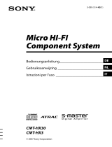 Sony CMT-HX3 Bedienungsanleitung