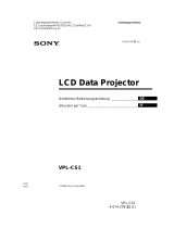 Sony VPL-CS1 Bedienungsanleitung