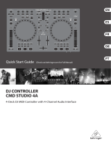 Behringer DJ CONTROLLER CMD STUDIO 4A Schnellstartanleitung