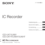 Sony ICD-UX71 Bedienungsanleitung
