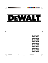DeWalt DW984 T 11 Bedienungsanleitung