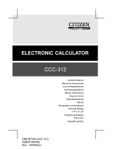 Citizen CCC-312 Benutzerhandbuch