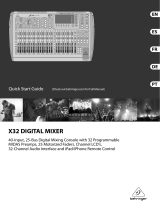 Behringer X32 DIGITAL MIXER Bedienungsanleitung