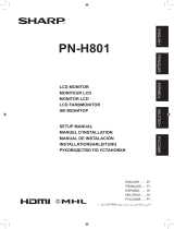 Sharp PN-H801 Bedienungsanleitung