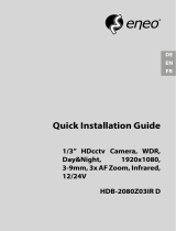 Eneo HDB-2080Z03IR D Quick Installation Manual