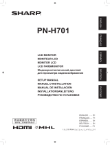 Sharp PNH701 Bedienungsanleitung