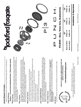 Rockford Fosgate Punch P3D4-15 Installation & Operating Manual
