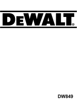 DeWalt DW849 T 2A Bedienungsanleitung