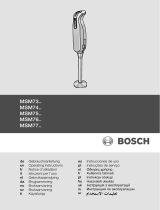 Bosch MSM76PRO/01 Bedienungsanleitung