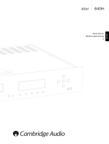 Cambridge Audio Azur 640H Benutzerhandbuch