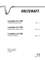 VOLTCRAFT Luxmeter LX-1108 Benutzerhandbuch