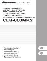 Pioneer CDJ-800MK2 Benutzerhandbuch