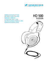 Sennheiser HD500 Benutzerhandbuch