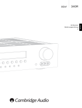 Cambridge Audio Azur 340R Benutzerhandbuch