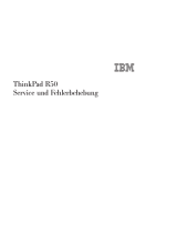 IBM THINKPAD R50 Service Und Fehlerbehebung