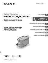 Sony DCR-HC22E Bedienungsanleitung