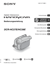 Sony DCR-HC28E Bedienungsanleitung