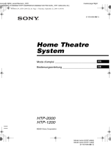 Sony HTP-2000 Bedienungsanleitung
