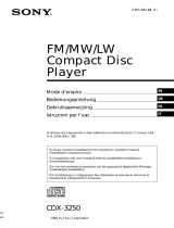 Sony cdx 3250 Bedienungsanleitung