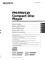 Sony CDX-3900R Bedienungsanleitung