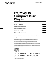 Sony CDX-C5000R Bedienungsanleitung