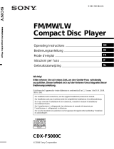 Sony CDX-F5000 Bedienungsanleitung