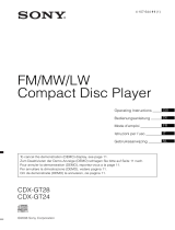 Sony cdx gt28 Bedienungsanleitung
