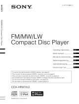 Sony CDX-MR60UI Bedienungsanleitung