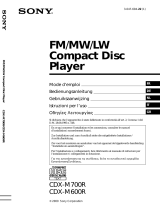 Sony CDX-M700R Bedienungsanleitung
