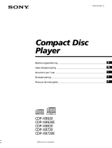 Sony CDP-XB920E Bedienungsanleitung