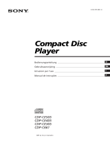 Sony CDP-CE405 Bedienungsanleitung