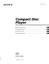Sony CDP-CX250 Bedienungsanleitung