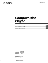 Sony CDP-CX260 Bedienungsanleitung