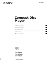 Sony CDP-XB930 Bedienungsanleitung