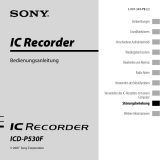 Sony ICD-P530F Bedienungsanleitung