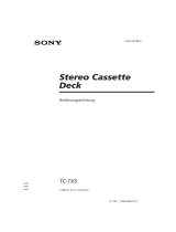 Sony TC-TX5 Bedienungsanleitung