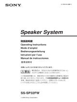 Sony SS-SP32FW Benutzerhandbuch