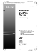 Sony DVP-FX850 Bedienungsanleitung