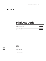 Sony MDS-JE510 Bedienungsanleitung