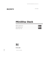 Sony MDS-S38 Bedienungsanleitung