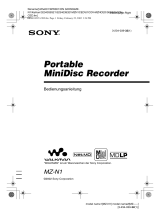 Sony MZ-N1 Bedienungsanleitung