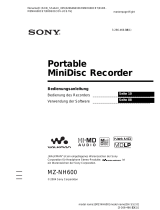 Sony MZ-NH600 Bedienungsanleitung