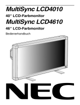 NEC MultiSync® LCD4010 Bedienungsanleitung