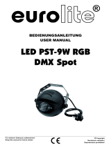 EuroLite LED PST-9W RGB DMX Spot Benutzerhandbuch