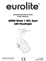 EuroLite AKKU Wash 1 HCL Spot Benutzerhandbuch