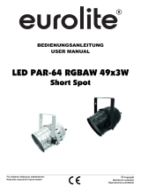 EuroLite LED PAR-64 Spot Benutzerhandbuch