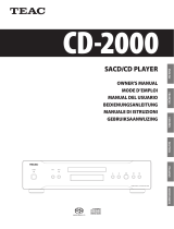 TEAC CD-2000 Benutzerhandbuch